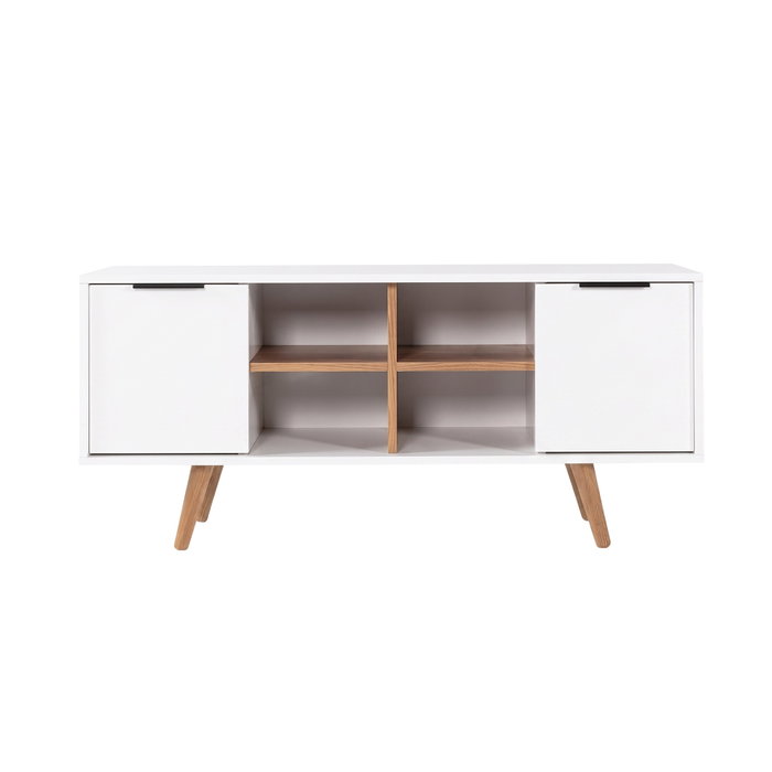 Hanah Home Sina 3318 Soporte para TV Blanco y Nogal